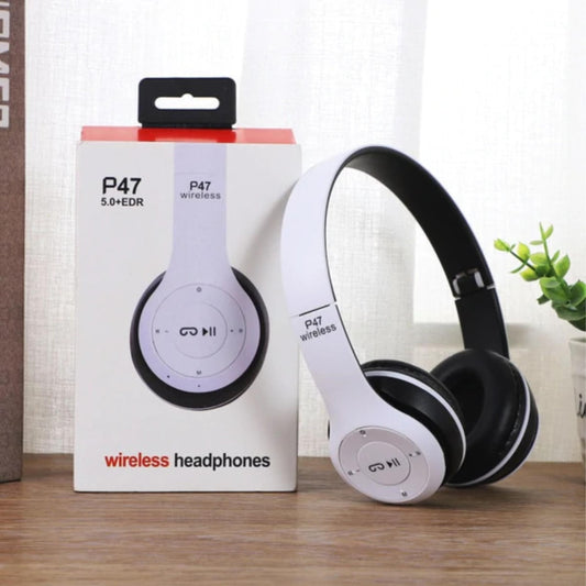 Wireless Bluetooth Headphones 5.0+EDR with Mic Stereo Headset Support FM Radio
